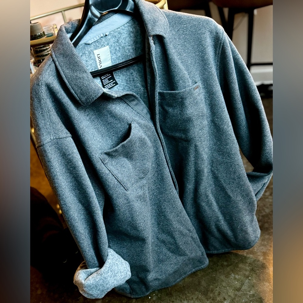 VUORI Del Mar Fleece - Light Heather Grey Shirt Jacket